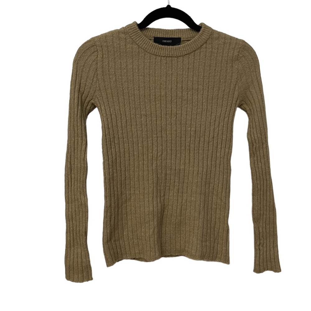 3 For $15‼️ BUNDLE & SAVE Forever 21 Brown Long Sleeve Size S - Picture 1 of 6